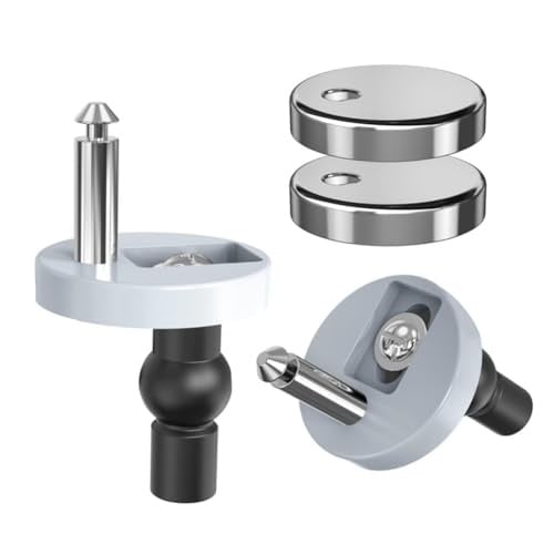 Set van 2 universele toiletbril scharnieren met quick release voor WC met blinde gaten