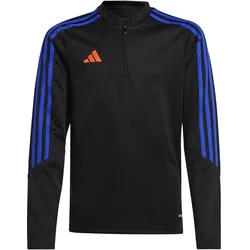 adidas TIRO23 Langarm Fußball-Trainingsshirt Kinder schwarz/blau/orange - 164