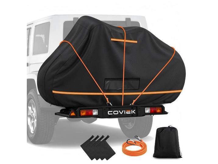 Fahrradabdeckung Heckträger 3 Fahrräder Wasserdicht 203 x 114 x 127 cm, Schwarz, 114x127x203 cm, Freizeit & Co, Sport & Fitness, Fahrräder, Fahrradzubehör