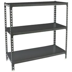 SimonRack Metallregal, 1000x800x400 mm, 3 Ebenen, Metallboden, 180 kg Biegepunkt, Anthrazit - Simonclick
