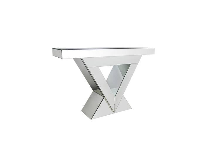 Livetastic Konsolentisch, Silber, Glas, rechteckig, Sockel, 35.5x80x120 cm, Wohnzimmer, Wohnzimmertische, Konsolentische
