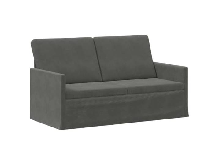 vidaXL 2-Sitzer Sofa Dunkelgrau 150 x 81 x 82 cm Cordstoff Bietet dauerhafte Unterstützung und Zuverlässigkeit. Schaumkissen sorgen für überlegenen Komfort