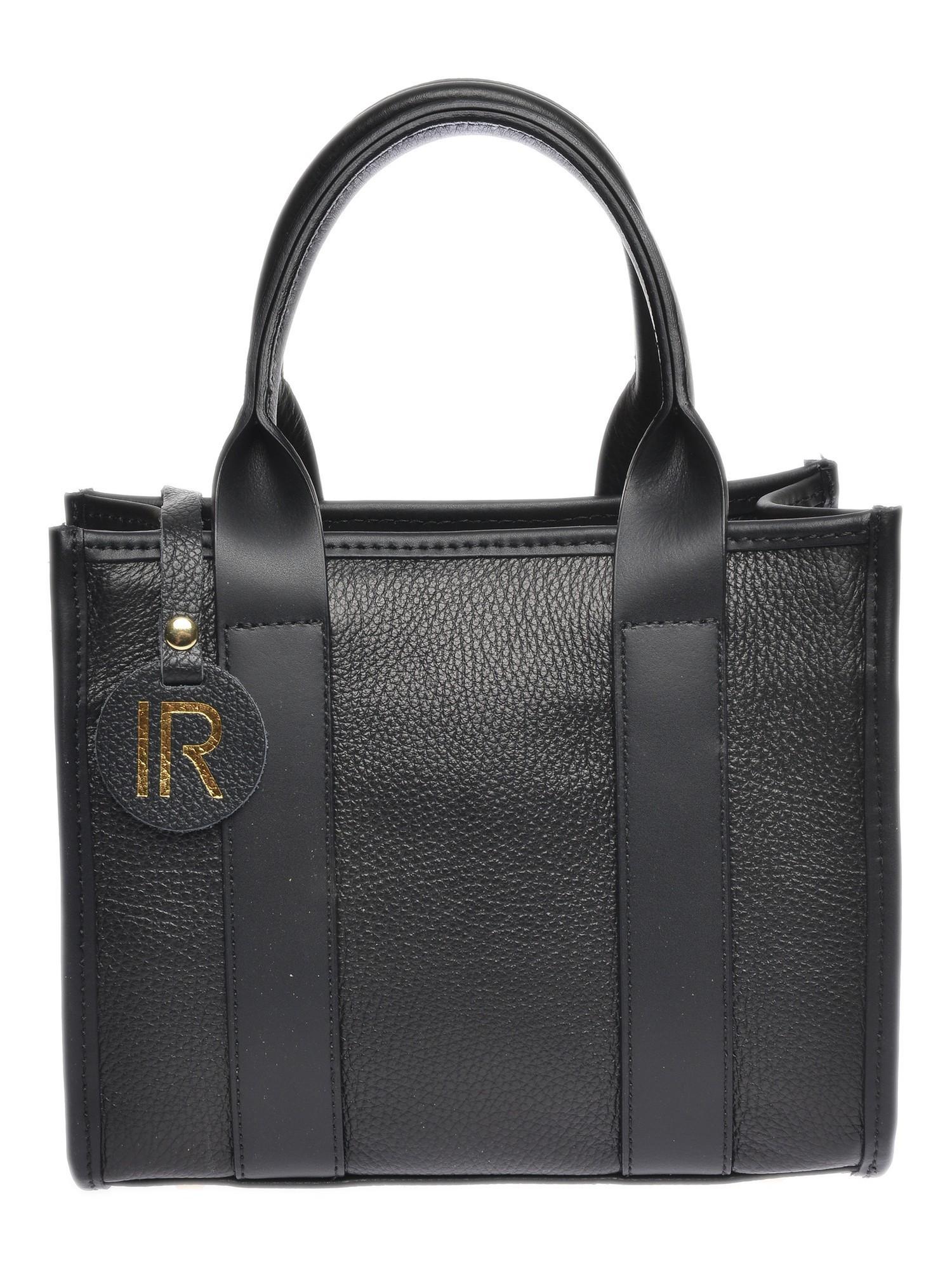 Isabella Rhea Schwarz Rindsledertasche