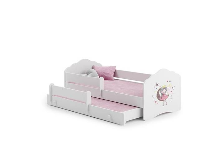 Lit enfant - Nala II - gigogne intégrée - matelas inclus - rails amovibles