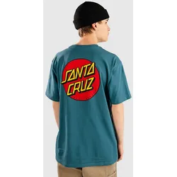 Santa Cruz Classic Dot Chest T-Shirt teal Gr. L