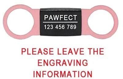 Inspired Finds Personalized Stainless Steel Pet ID Tag With Custom Engraving For Dogs & Cats pink black l