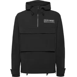 PLEIN SPORT Kapuzen-Sweatjacke, Größe S in Schwarz 02