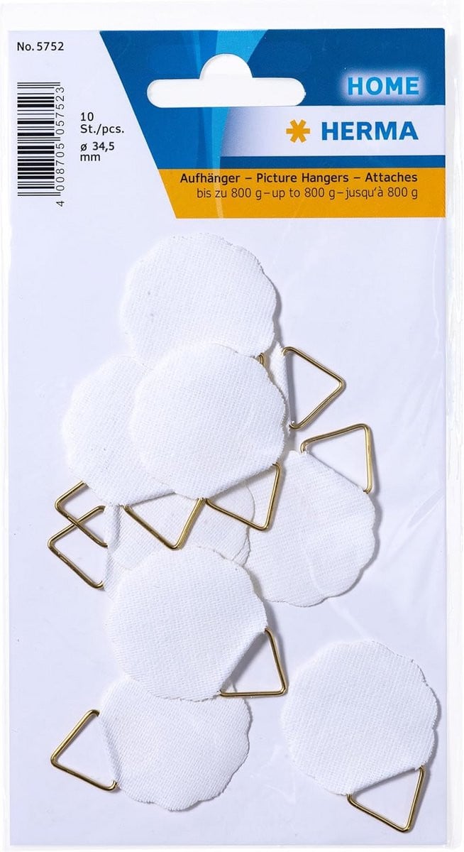 Zelfklevende witte plakstrips voor het ophangen van foto hangers zonder boren