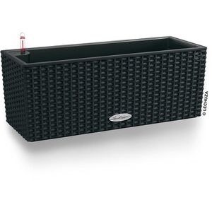 Lechuza BALCONERA Cottage 50 Blumenkasten, graphit, 50 x 19 x 19cm, aus Kunststoff, mit Wasserspeicher