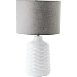 Brilliant, Tischlampe, Ilysa Tischleuchte 42cm weiss/grau (E14)