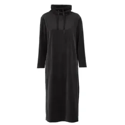 Damella Velour Cosy Dress Schwarz Large Damen