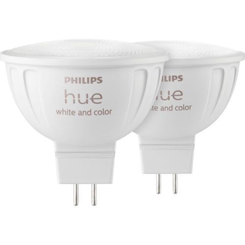 Philips Hue LED Lampe MR16 2er Set 400lm White Color Amb.