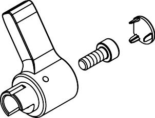 Levier de dérivation Hansgrohe pour mélangeurs électroniques 92379000 Focus, PuraVida, Metris (G4)