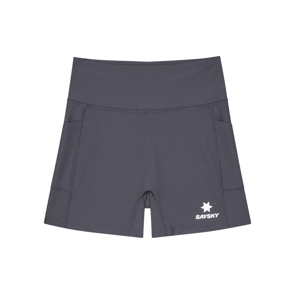 Saysky Damen Combat+ Rib Short Tights 4" grau