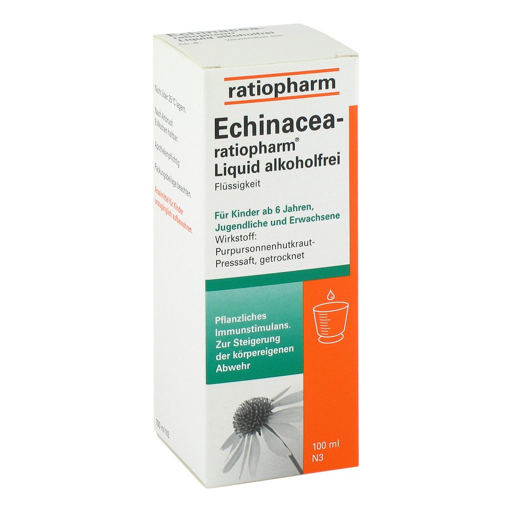 ratiopharm GmbH ECHINACEA-ratiopharm Liquid alkoholfrei 01581950
