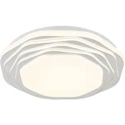 Küchenleuchte Deckenlampe Wohnzimmerleuchte opal chrom dimmbar 3-Stufen LED CCT