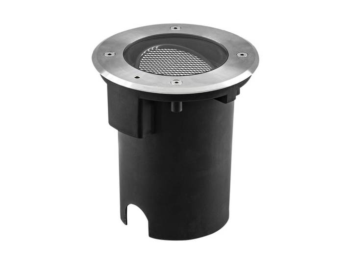 EVN Pentola Einbaulampe mit Blendschutz, Ø 18 cm, alu / grau / zink, Aluminium, Einbauleuchte