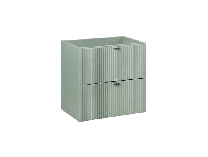 Petits-meubles Waschtischunterschrank 60cm Jade Grün, 2 Schubladen, 60x57x40 cm, Badezimmer, Badmöbel, Unterschränke