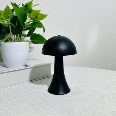 Shop Station Retro Rechargeable Table Lamp With Touch Sensor Dimmable LED Mushroom Design For Bedroom & Home Decor black