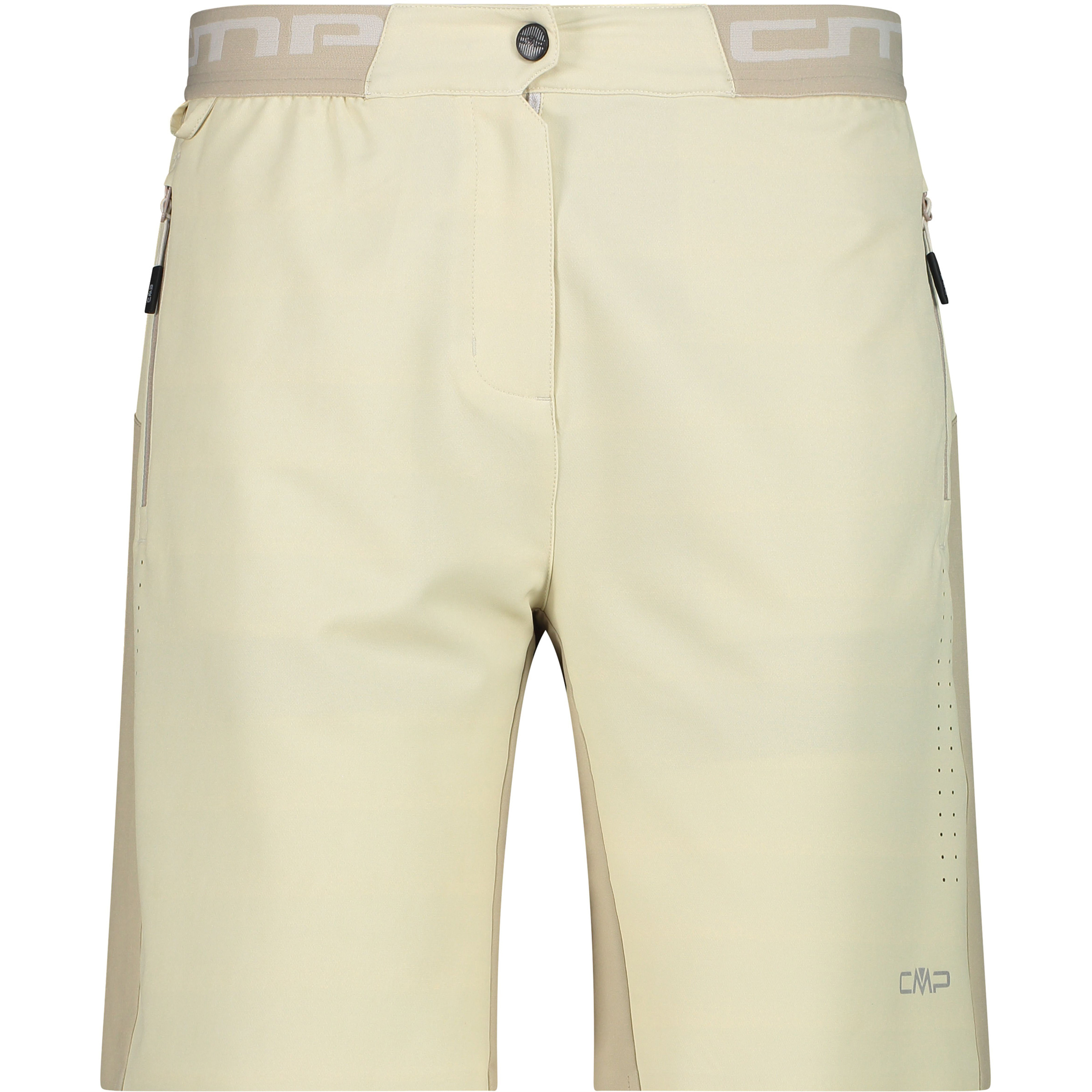 CMP Radhose kurz Damen Fahrradhose beige Größe S Mountainbike | Gravel
