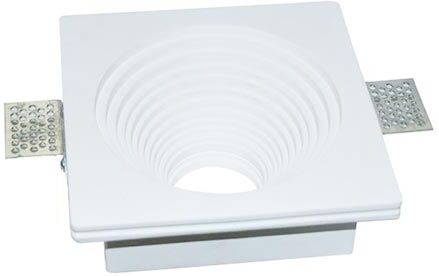 V-Tac Vt-867sq Portafaretto Incasso Scomparsa Quadrato Gesso Gu10/gu5.3 - Sku 3152