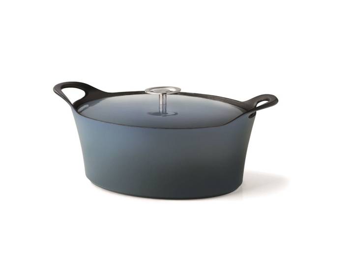 Cuisinox Volcan Gietijzeren Braadpan 29 cm Denim Blue