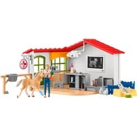 Farm World Tierarzt-Praxis mit Haustieren, Spielfigur