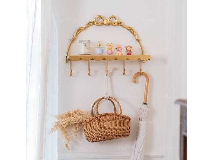 Crochet mural vintage, support mural, crochet de décoration pour entrée, étagère de présentation pour chambre et maison