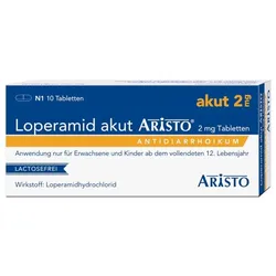 Loperamid akut Aristo 2mg 10 St Tabletten