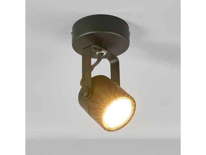 SLV Spot 79 Deckenstrahler 1flg. 230V schwarz SPOT, dimmbar, schwarz, für Flurbereich, Aluminium, Modern, Strahler
