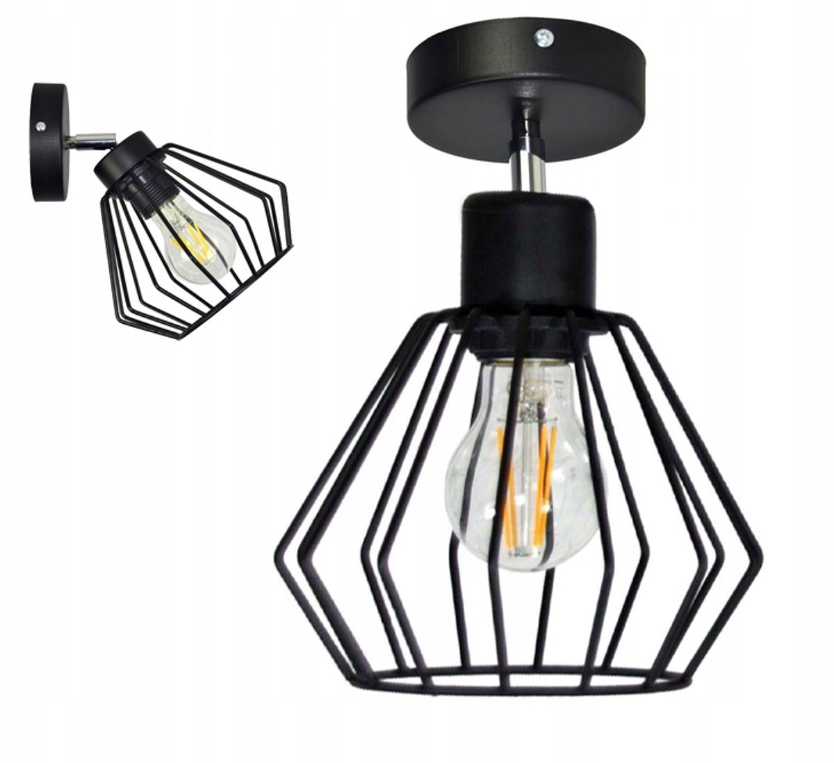 Brilliant Loft Wandlamp BRYLANT Draad - Verstelbaar, Metaal, E27