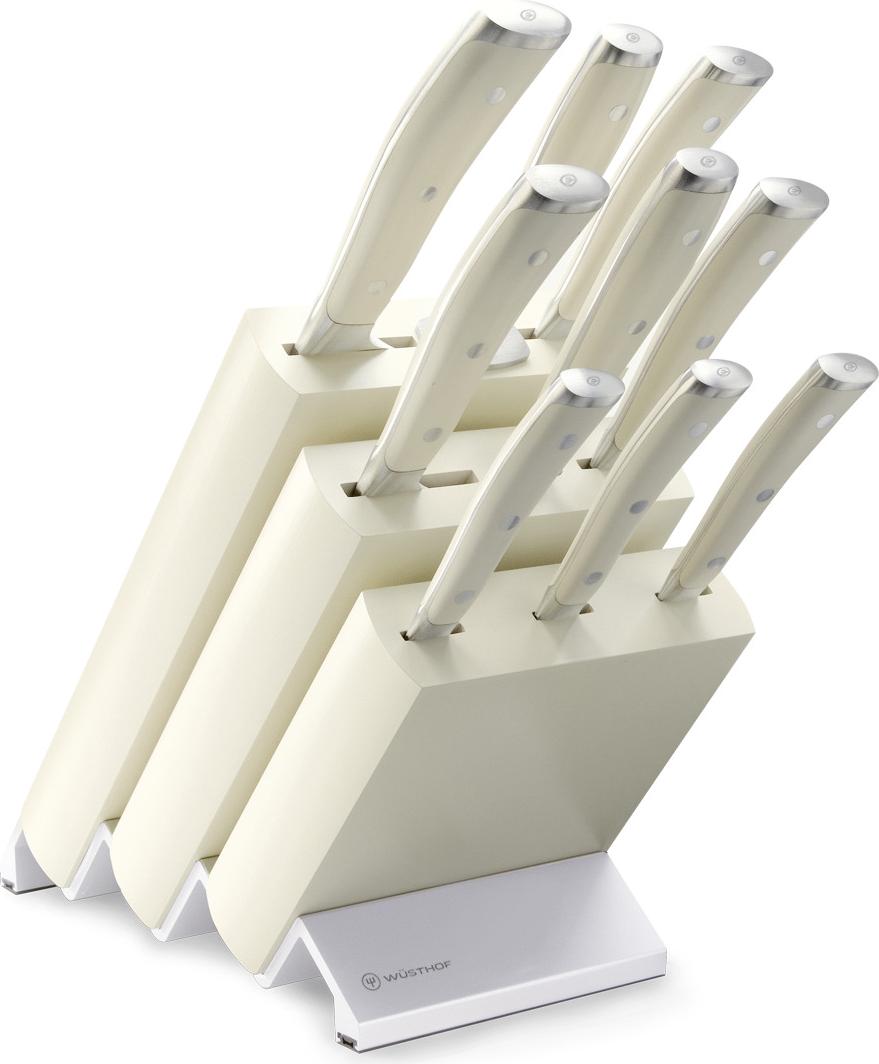 Wüsthof Messerblock 10-teilig / Knife Block Set 10 Pieces Classic Ikon Crème -- 1090470902