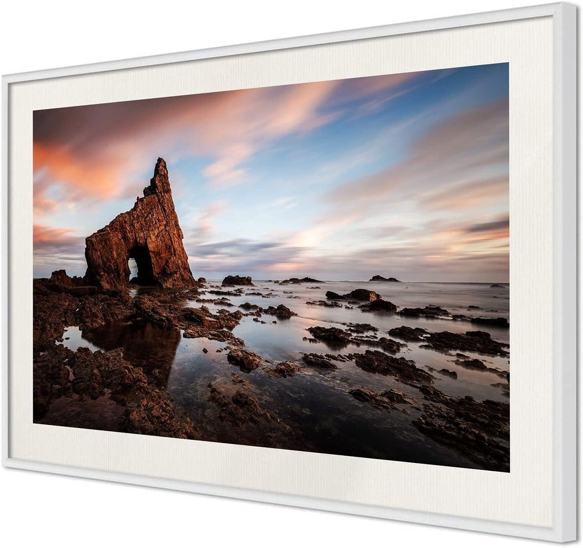 Ingelijste Poster Wanddecoratie Foto Wit 30 x 45 cm