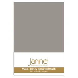 Janine Spannbetttuch Mako-Feinjersey 5007 vulkan 200x200 cm