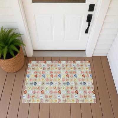 Addison Rugs Machine Washable Indoor/ Outdoor Modern Frogs Chantille Rug