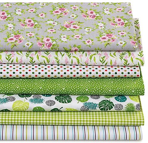 Patchwork-Überraschungspaket "Grüntöne", je nach Anfall