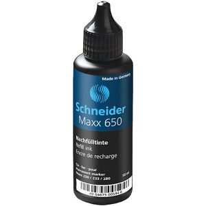 Schneider Nachfülltusche Maxx 650, schwarz, 165001, für Maxx Marker, mit Tropfensystem, 50ml
