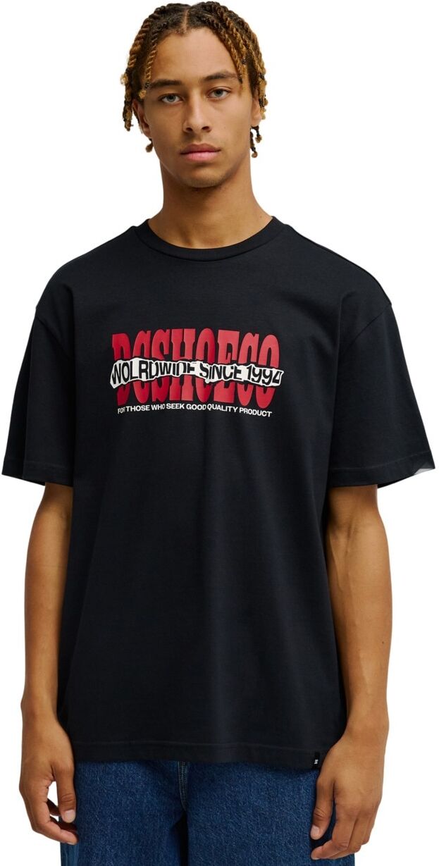 T-Shirt DC SHOES "DC Ripped Off", Herren, Gr. XS, schwarz, Obermaterial: 75% Baumwolle, 25% Baumwolle., Shirts T-Shirt schwarz XS