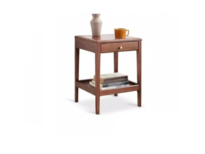 YCCHAH Sofatisch Beistelltisch aus Massivholz, Schlichtes Wohnzimmer, Kleiner Couchtisch, Sofa, Schlafzimmer, schmaler Nachttisch Wohnzimmer-Beistelltisch
