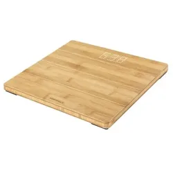 Soehnle Style Sense Bamboo Magic Quadratisch Bambus Elektronische Personenwaage