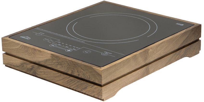 Abert Supporto con Piastra a Induzione 32 x 38 x 8 h. cm Noce Life