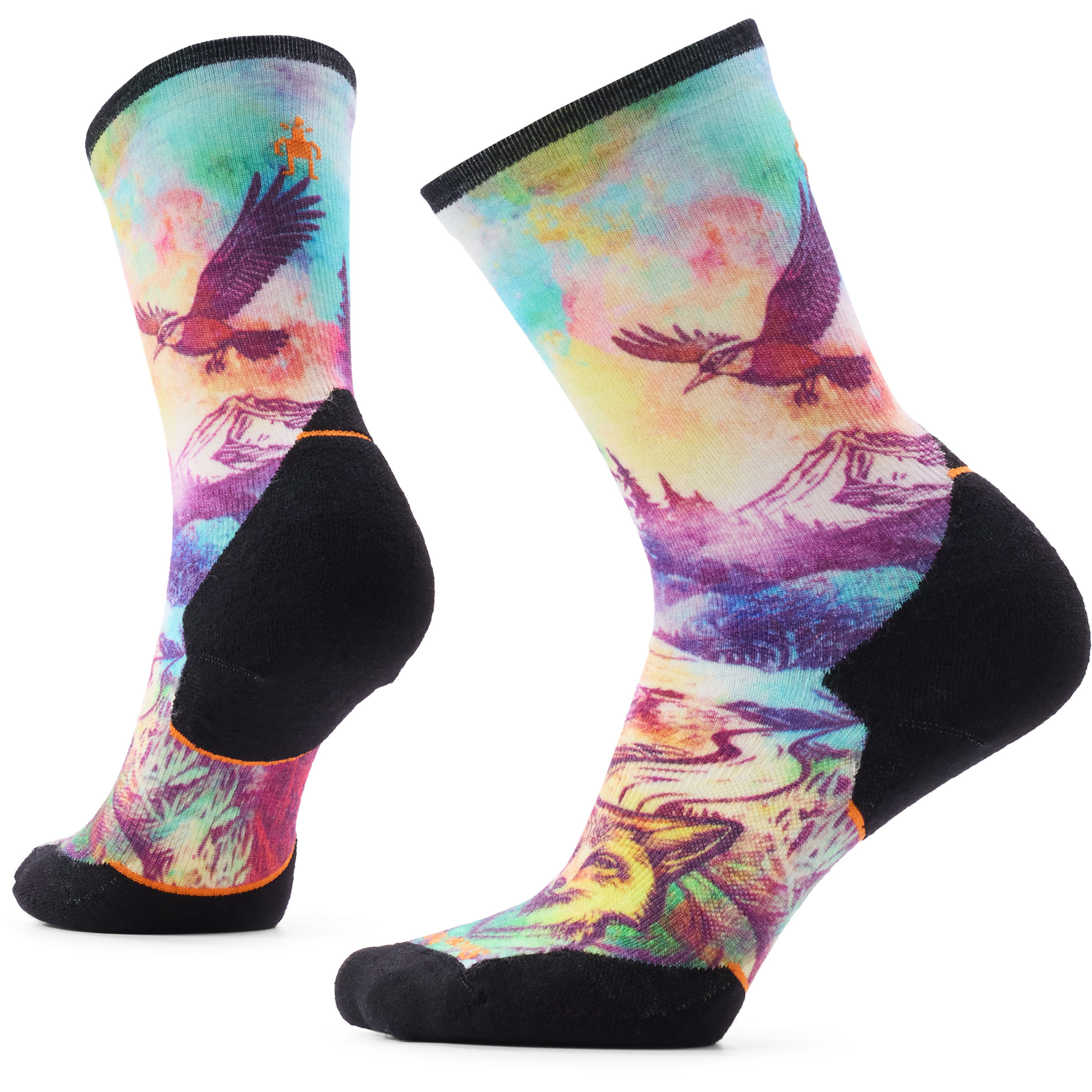 Smartwool Trail Run Targeted Cushion Serene Peak Crew Damen Laufsocken lila Größe 34 Trailrunning Widerstandsfähig Merinowolle