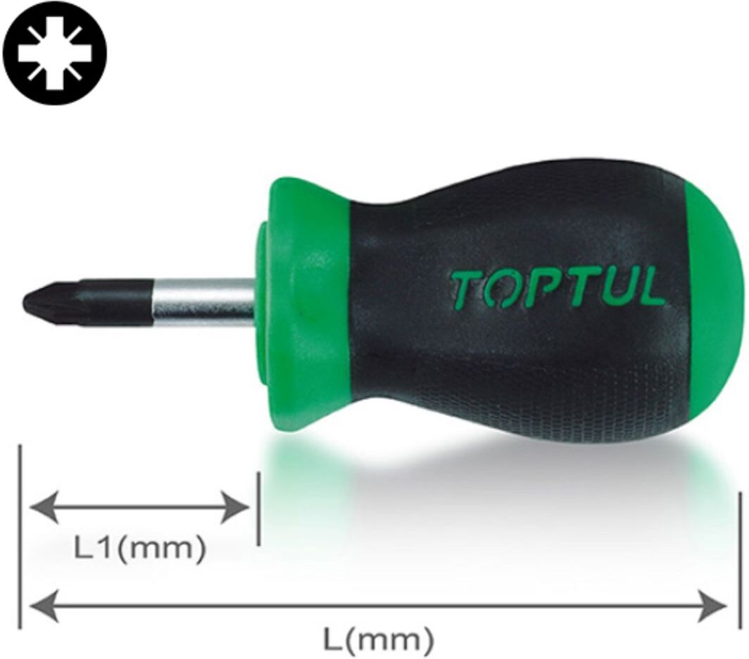 Pozidriv PZ Schraubendreher TOPTUL FCBB0103