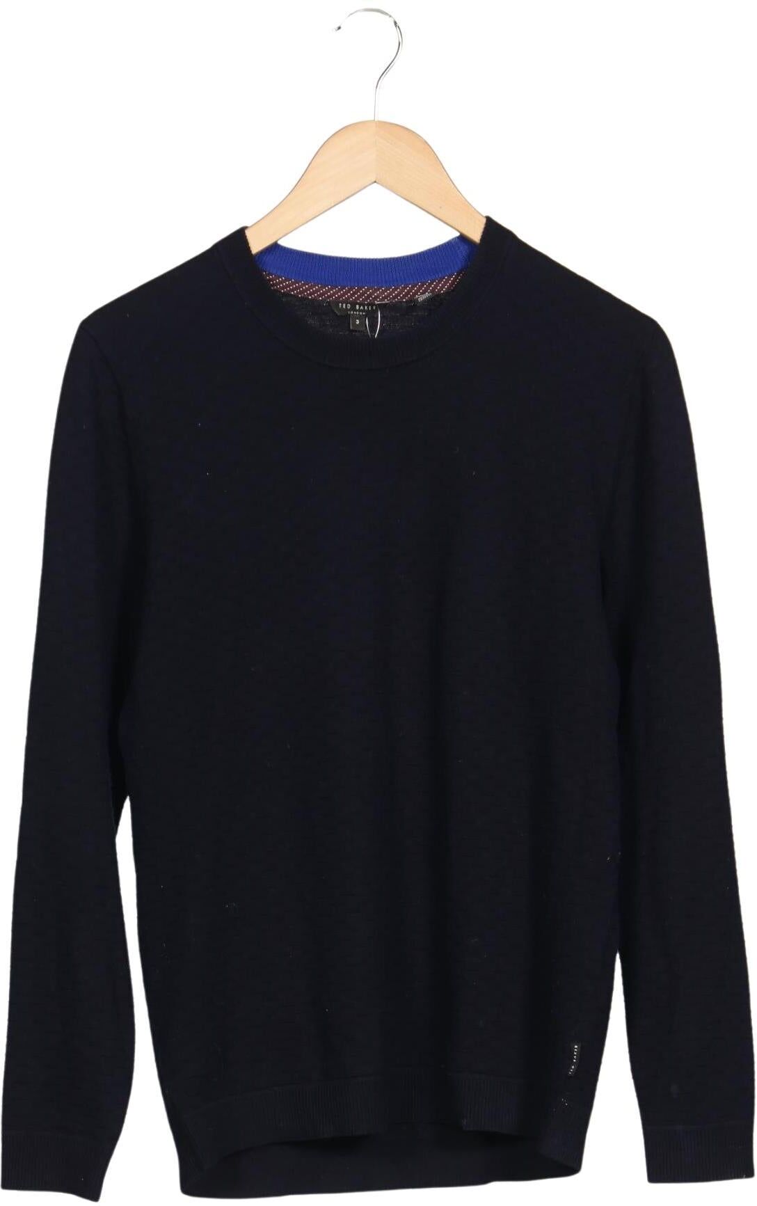 TED Baker Herren Pullover, Marineblau, Gr. M (Ted Baker 3), kein / Etikett - Second Hand