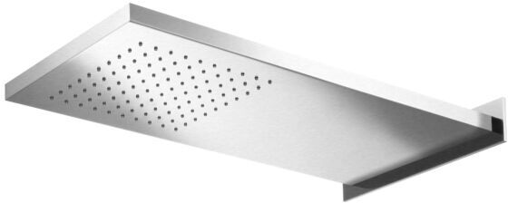 Herzbach Living Spa iX Regenbrause 11.661400.2.09 Edelstahl gebürstet, 592x270mm, Regen