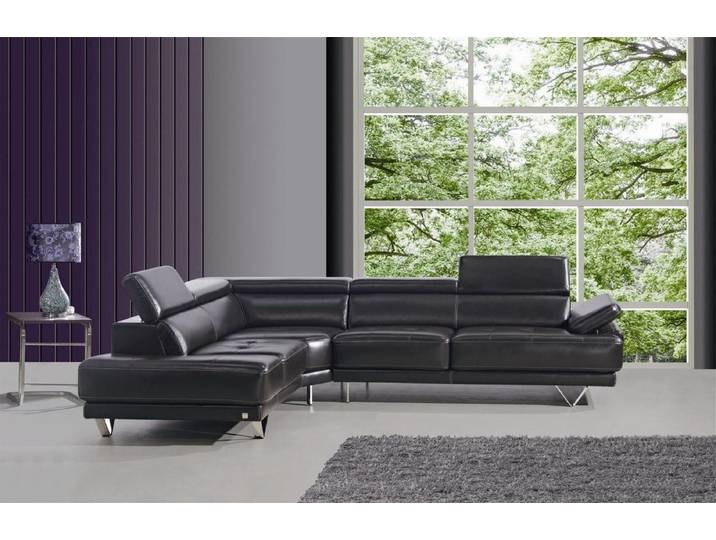 Xlmoebel Ecksofa Modernes Ledersofa mit Medien- und TV-Funktion in L-Form, Ecksofa, Hergestellt in Europa