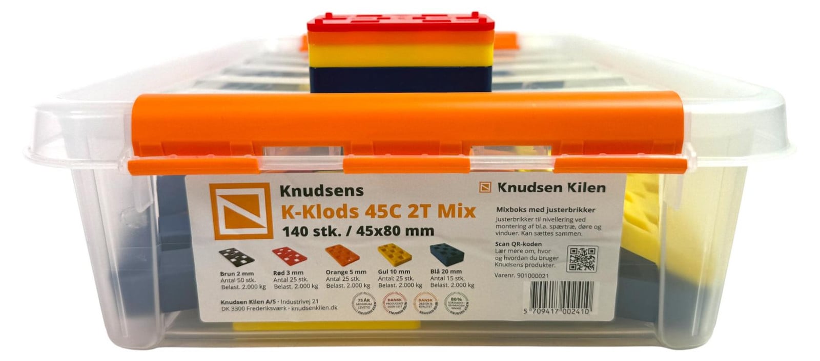 Knudsen Kilen 45C-Mix stelblokjes set van 140 stuks
