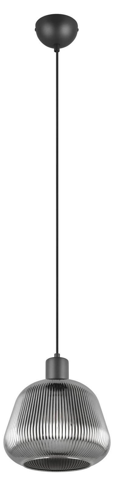 TRIO Hanglamp Tarifa met geribbeld glas