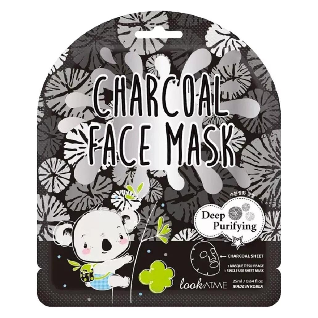 Look Occhiali Look At Me Charcoal Face Mask Cleansing Face Mask In A Sheet 1Pc. (33428984)