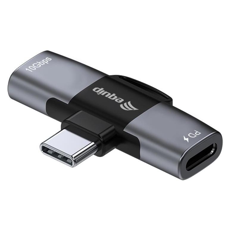 equip Adapter USB C -> 2xUSB-C OTG Adapter 20V/5A 100W PD si (USB-C) (133479)